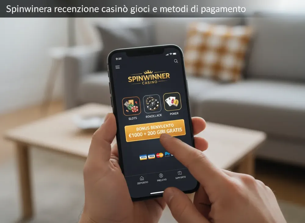 Spinwinera recensione casinò giochi e metodi di pagamento