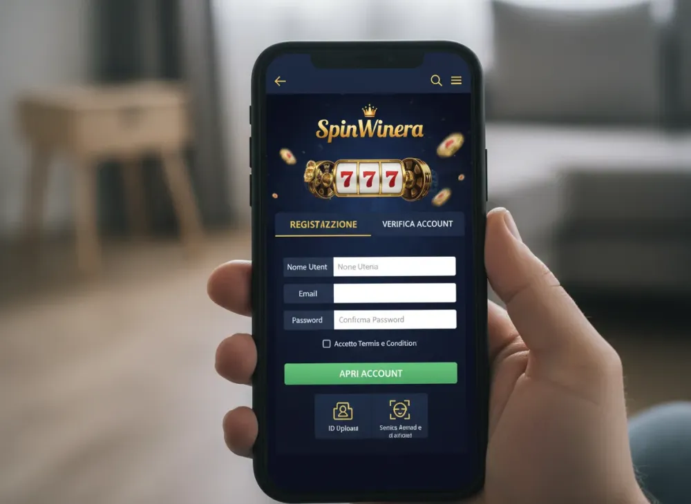 Spinwinera registrazione come aprire account e verificare